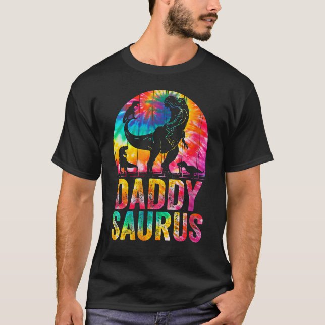 T-shirt Femmes Daddysaurus Rex Dinosaur Daddy Saurus Famil (Devant)