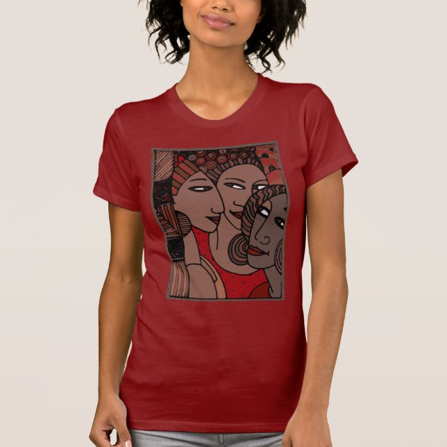 T-shirt Femmes d'Afro-américain (Devant)
