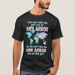 T-shirt Femmes d'Ann Arbor Fille d'Ann Arbor Michigan