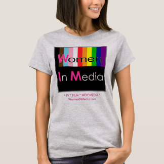 T-shirt Femmes Dans Le Tee - shirt Des Médias Gris