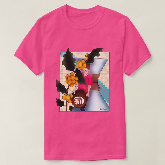 T-shirt Femmes de café 1 (Design devant)