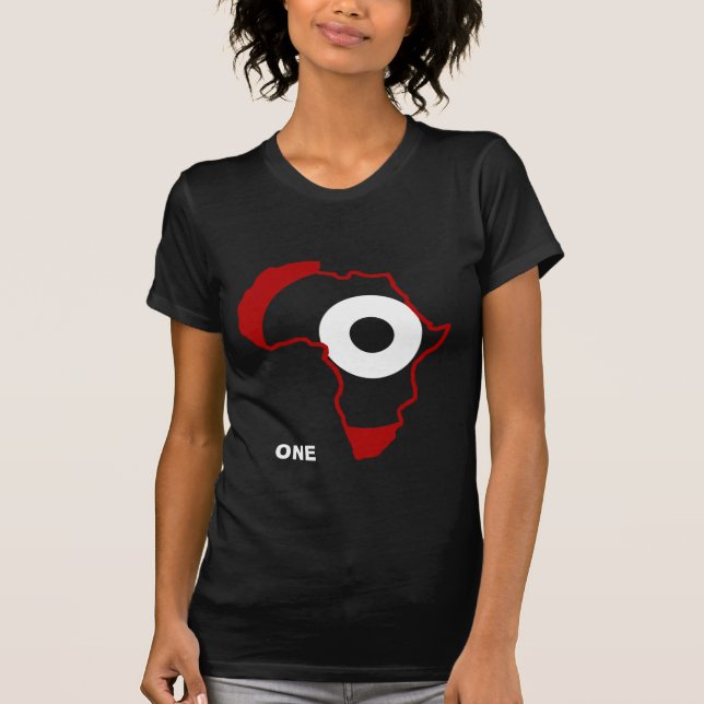 T-shirt Femmes de chemise de l'Afrique une (Devant)