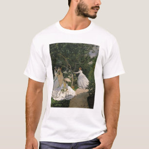 T-shirt Femmes de Claude Monet dans le jardin, 1866