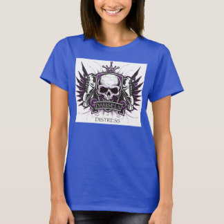 T-shirt Femmes de Distress - Purple and Black