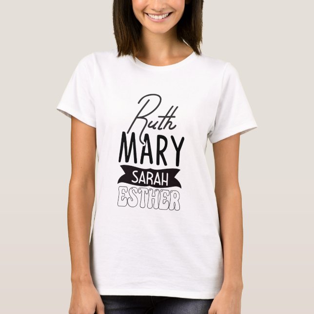 T-shirt Femmes de la Bible - Chrétien (Devant)