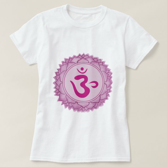 T-shirt femmes de la Couronne Sahasrara Chakra (Design devant)