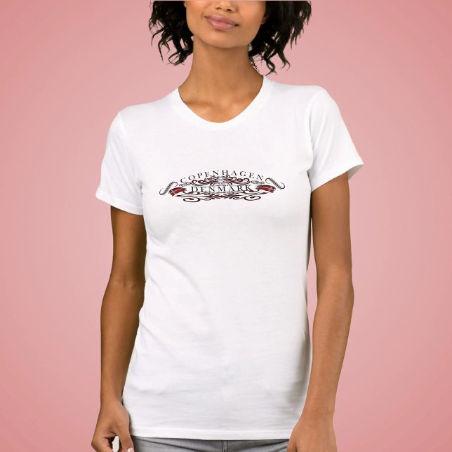 T-shirt Femmes de la fierté de Copenhague mince (Créateur téléchargé)