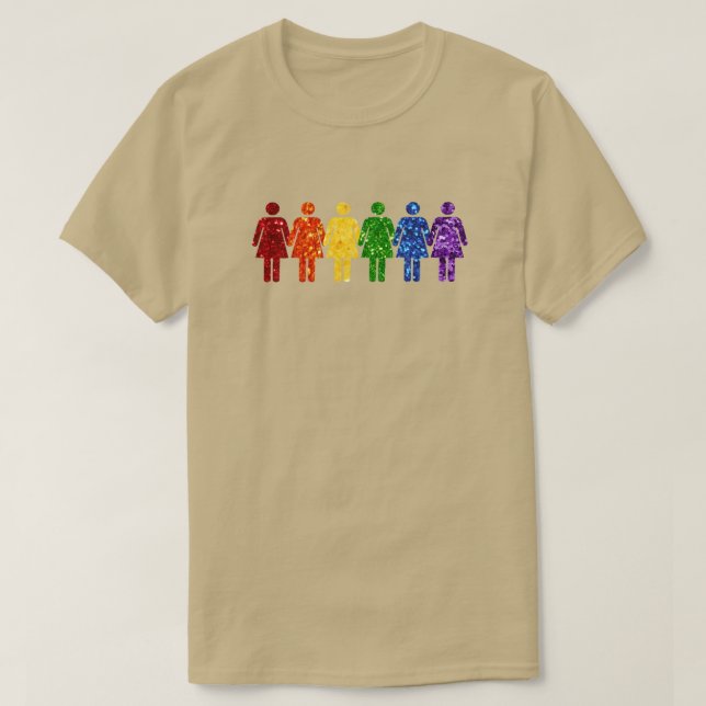 T-shirt Femmes de la Parties scintillant LGBT Pride (Design devant)