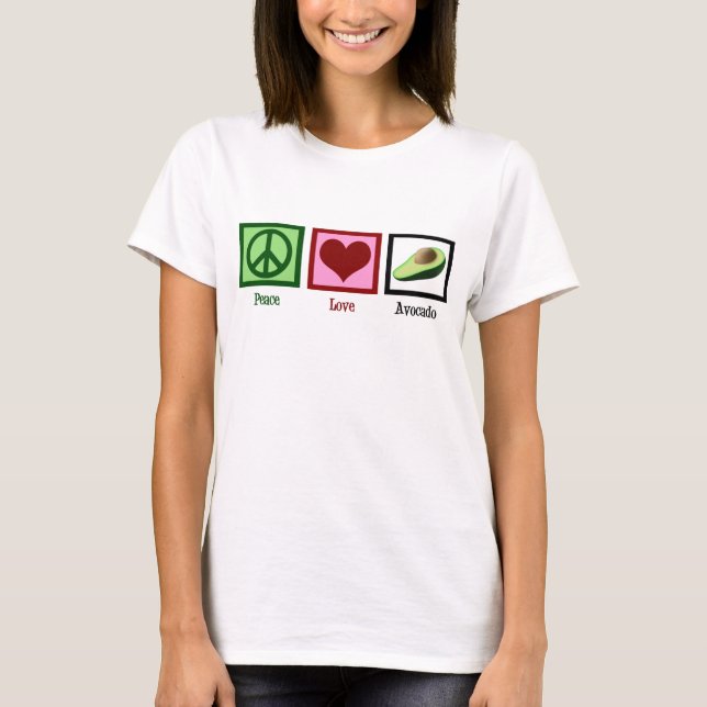T-shirt Femmes de Peace Love Avocado (Devant)
