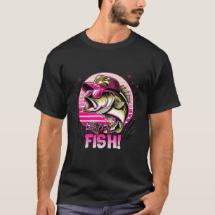 T-shirt Femmes de pêche à la bobine Filles de poisson Fill