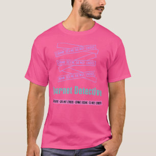 T-shirt Femmes de Véritable Crime Rose Violet Bleu Détecti