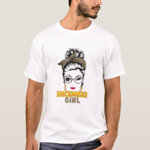 T-shirt Femmes Décembre Fille Anniversaire Pour Femmes