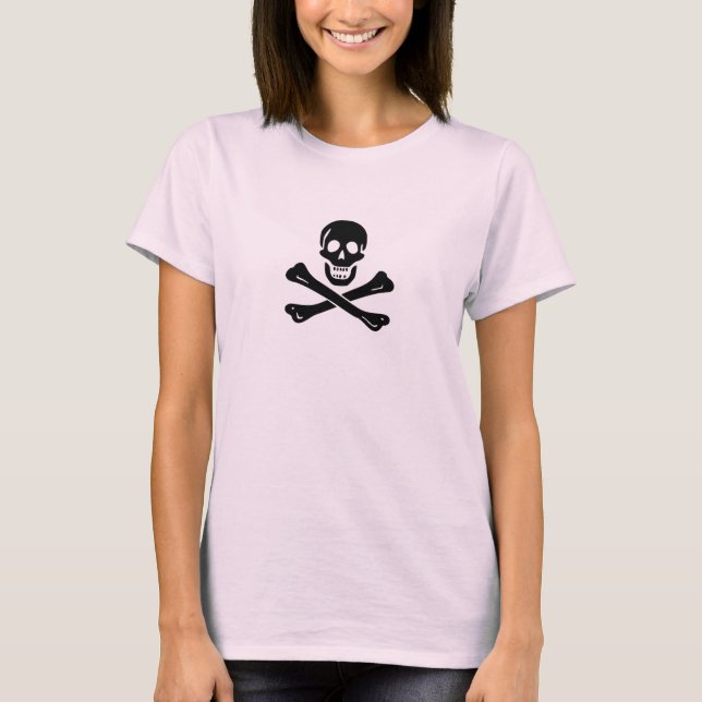 T-shirt Femmes d'Edward England (crâne noir) (Devant)