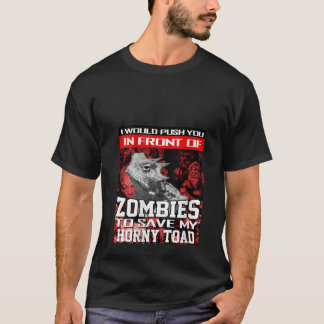 T-shirt Femmes Devant Les Zombies Pour Sauver Mon Crapaud 