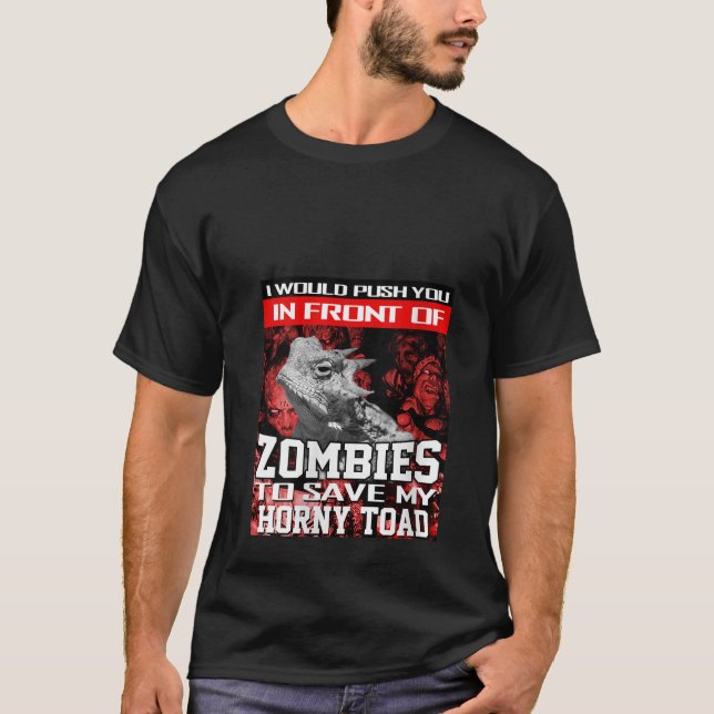 T-shirt Femmes Devant Les Zombies Pour Sauver Mon Crapaud  (Devant)