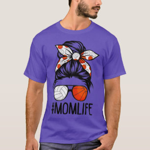 T-shirt Femmes Dose Maman Vie Volleyball Basketball Mères