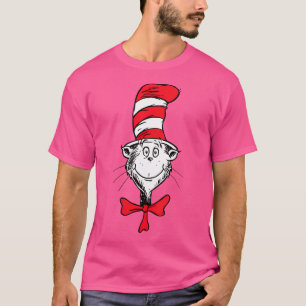 T-shirt Femmes Dr Seuss Le Chat Sur Le Visage Casquette