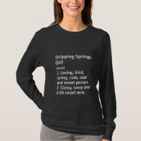 FEMMES DRIPPER SPRINGS FILLE TX TEXAS Funny City H