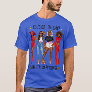 T-shirt Femmes Drôle Black Girls Voyage Progrès été Spri