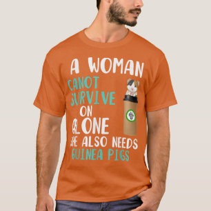 T-shirt Femmes Drôle Café Guinée Chiens Femme A Besoin De