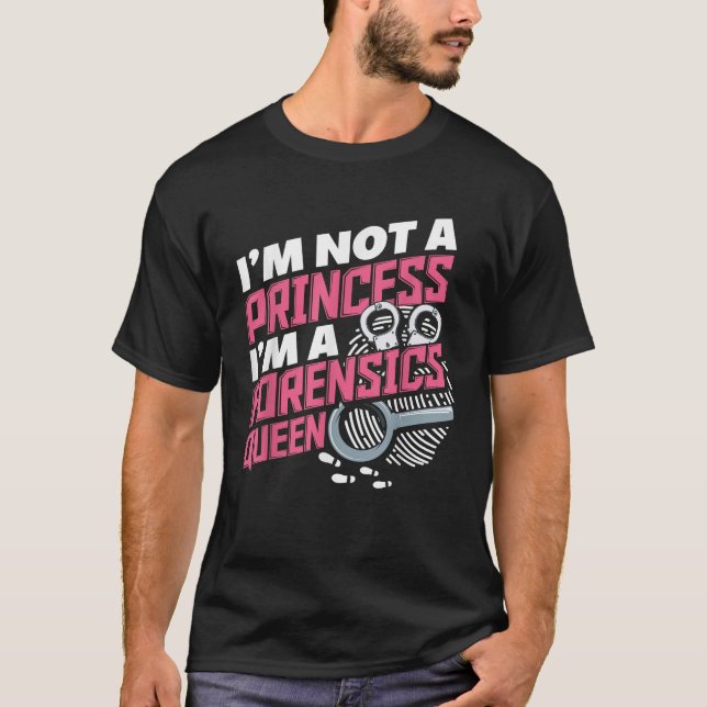 T-shirt Femmes Drôle de science médico-légale Étudiante en (Devant)