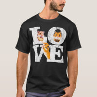 FEMMES Drôle I Love Hamsters Cadeau Cute Hamster A