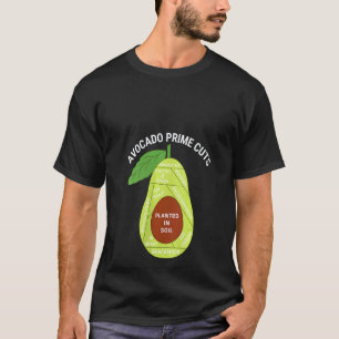T-shirt Femmes Drôle Végétalien Avocat Prime Cuts Guacamol