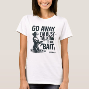 T-shirt Femmes drôles de pêche Antisociales Pêcheuse fémin