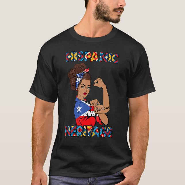 T-shirt Femmes du Mois du patrimoine hispanique Porto Rico (Devant)