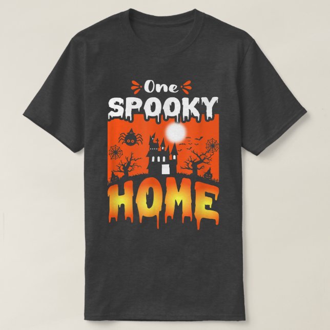 T-shirt Femmes Effrayant Éffrayant Halloween design Châtea (Design devant)