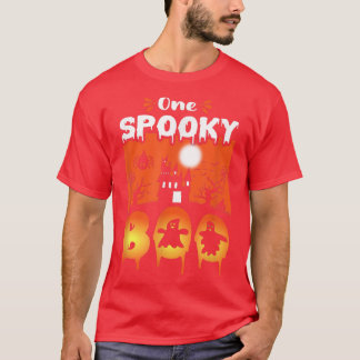 T-shirt FEMMES Effrayant éffrayant Halloween design hantée