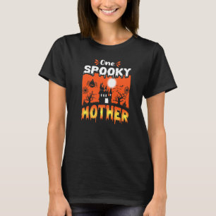 T-shirt Femmes Effrayant Éffrayant Halloween Haunted Castl