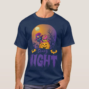 T-shirt FEMMES Effrayant Halloween conception de coeur eff