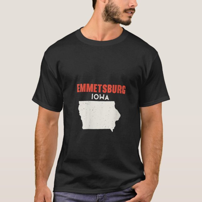 T-shirt Femmes Emmetsburg Iowa Etats-Unis Voyage Io (Devant)