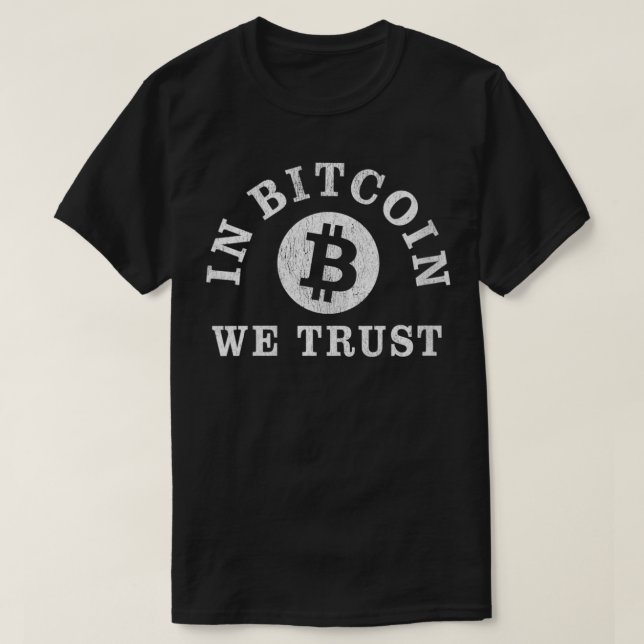 T-shirt Femmes En Bitcoin Nous Faisons Confiance Btc Crypt (Design devant)