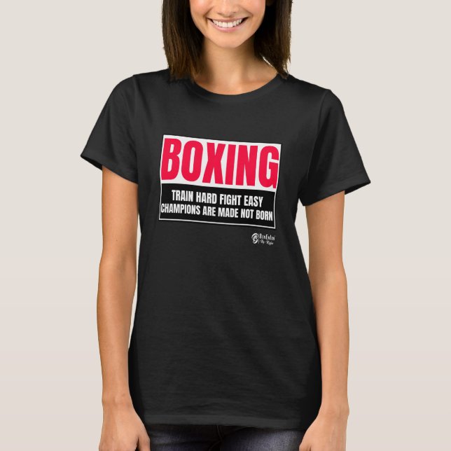 T-shirt Femmes en boîte Noir (Devant)
