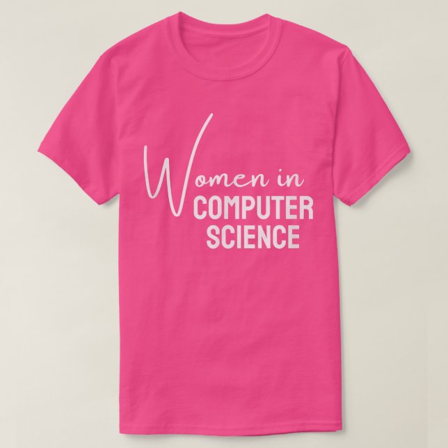 T-shirt Femmes en informatique pour filles Ados Femmes (Design devant)