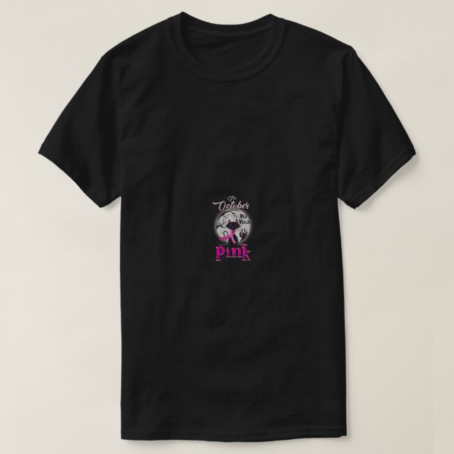 T-shirt Femmes En octobre, nous portons le hall du cancer  (Design devant)