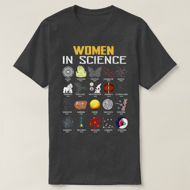 T-shirt Femmes En Science Chimie Drôle, Biologie, Physique (Design devant)