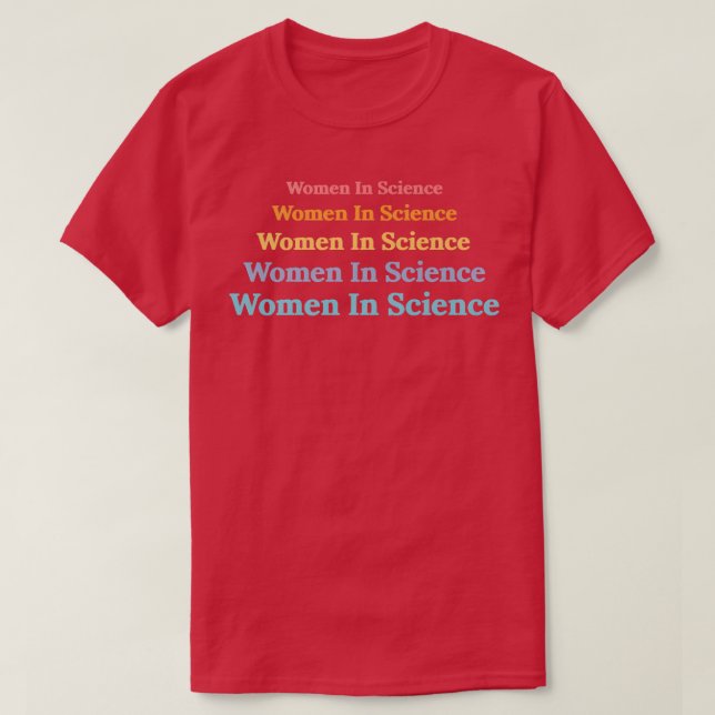 T-shirt Femmes en sciences Retro Science Enseignant Premiu (Design devant)