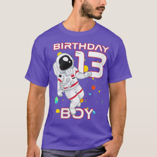 T-shirt Femmes Enfants 13e anniversaire astronaute 13 ans