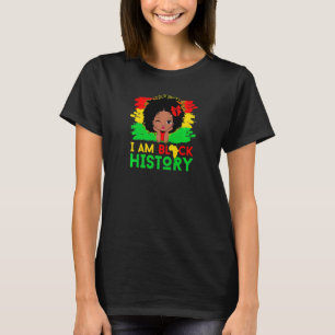 T-shirt Femmes Enfants Je Suis Noir Histoire Filles Petits