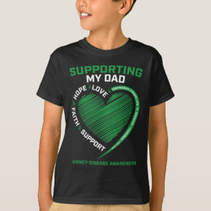 T-shirt Femmes Enfants Père Papa Maladie du rein Sensibili