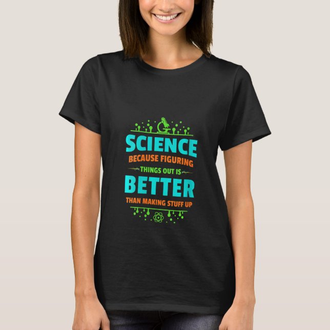 T-shirt Femmes Enseignantes Sciences Combattre Les Choses  (Devant)
