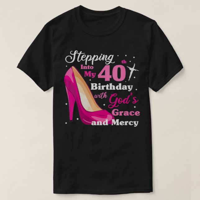 T-shirt Femmes Entrant dans mon 40e anniversaire avec des  (Design devant)