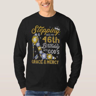 T-shirt Femmes Entrant Dans Mon 46E Anniversaire Avec Dieu