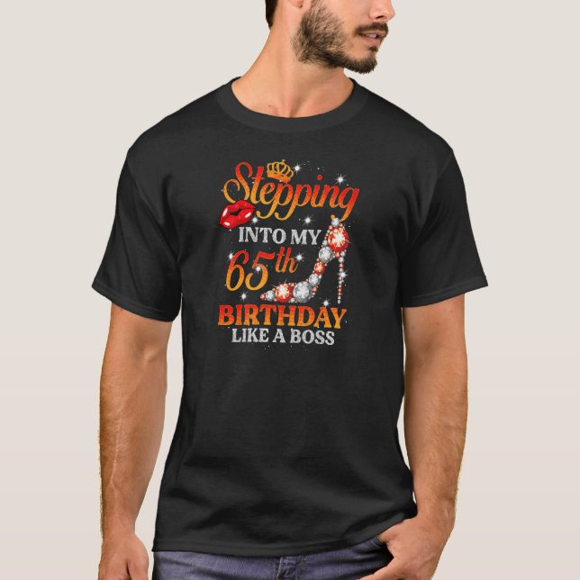 T-shirt Femmes Entrant Dans Mon 65E Anniversaire 65 Ans (Devant)