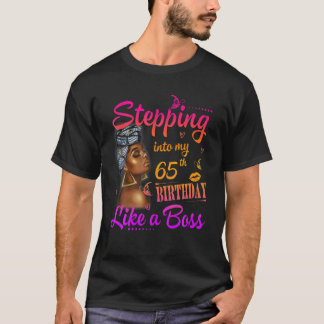T-shirt Femmes Entrant Dans Mon 65E Anniversaire Comme Un 