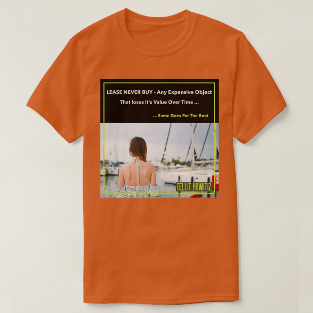 T-shirt Femmes et bateaux location ne pas acheter Red pill (Design devant)