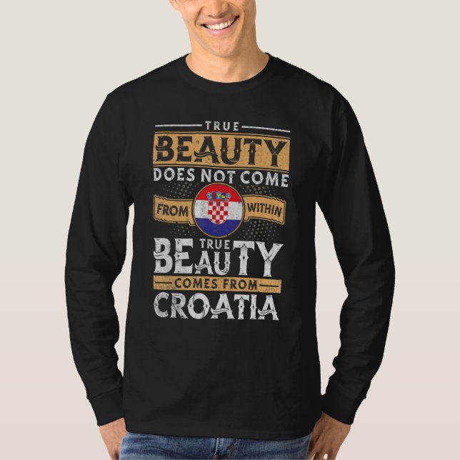 T-shirt Femmes Et Hommes Croates (Devant)